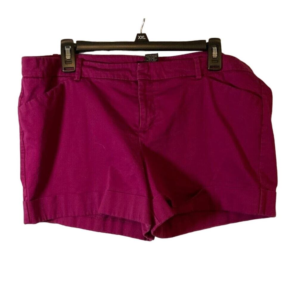 Wassio Fit 3 Women's Maroon Shorts Size 16, 2 Front‎ Pockets 90's Style